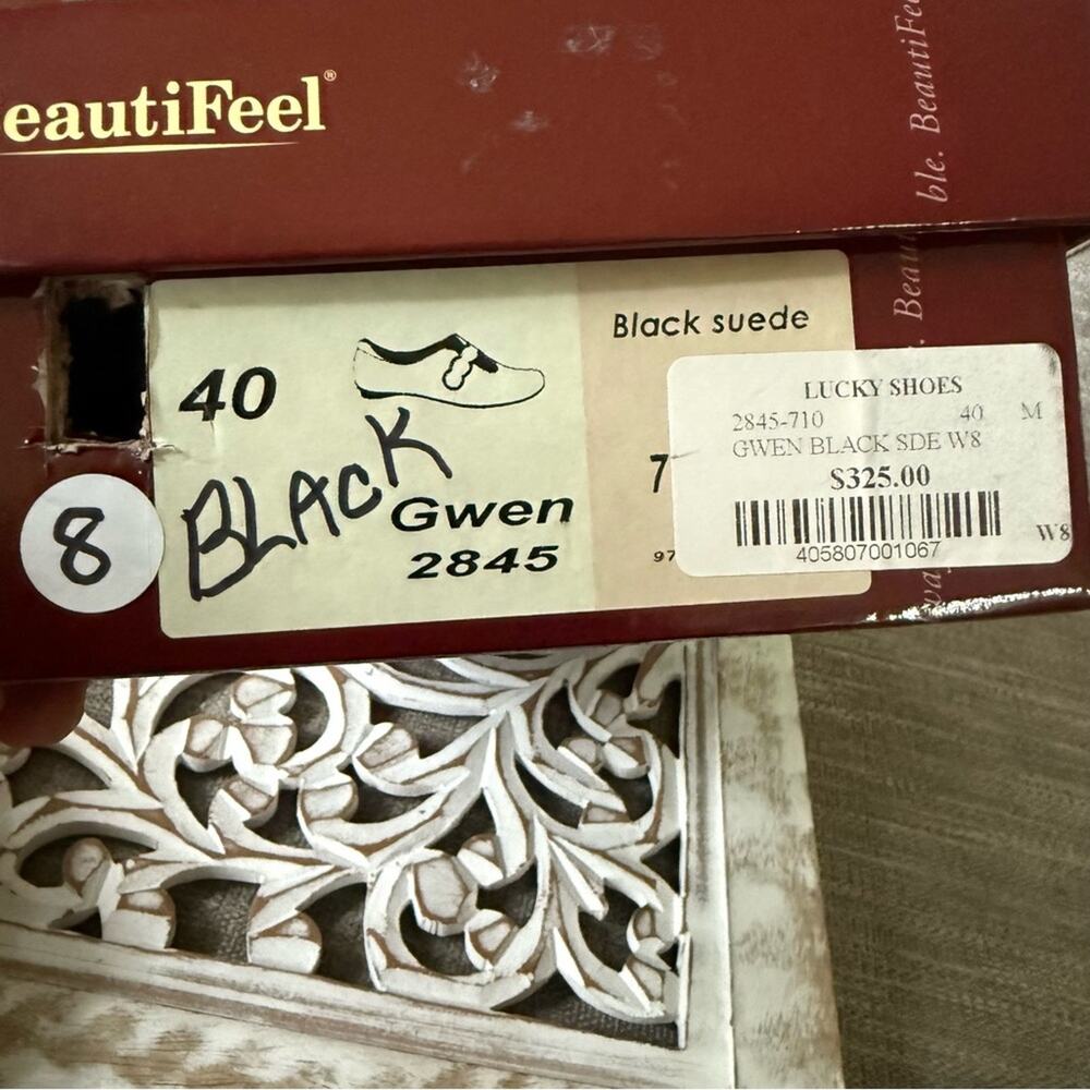 Beautifeel Gwen Black Suede Leather Shoes Women’s 40 US 9 - Picture 9 of 9